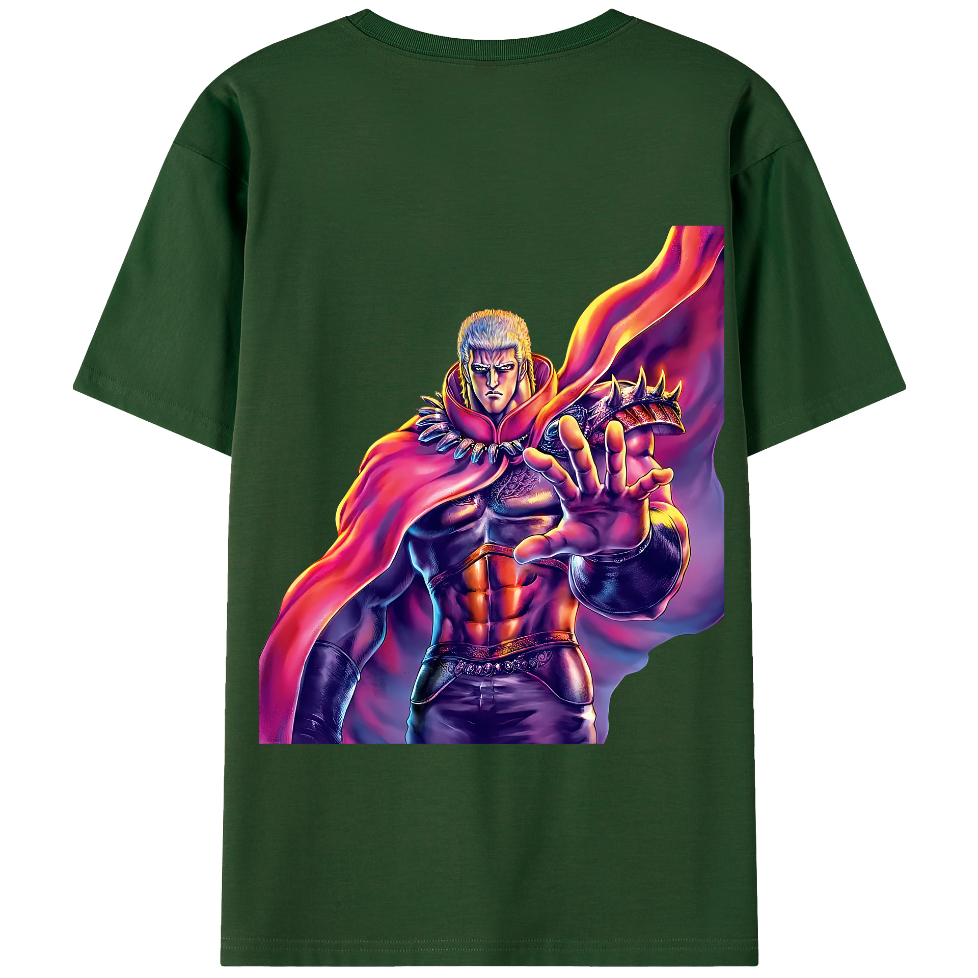 （画像用） 北斗の拳 Fist of the North Star 綿100％半袖Tシャツ（背面プリント）